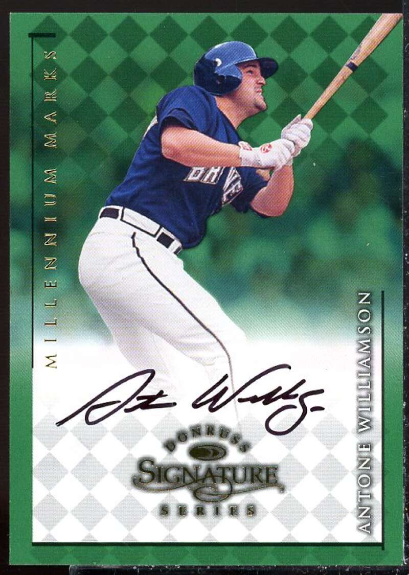Antone Williamson Card 1998 Donruss Signature Autographs Millennium #120  Image 1