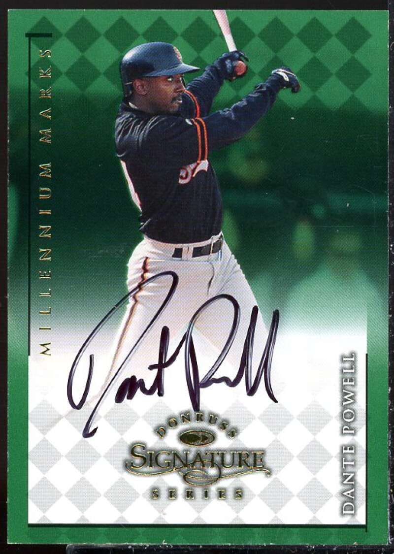 Dante Powell Card 1998 Donruss Signature Autographs Millennium #93  Image 1