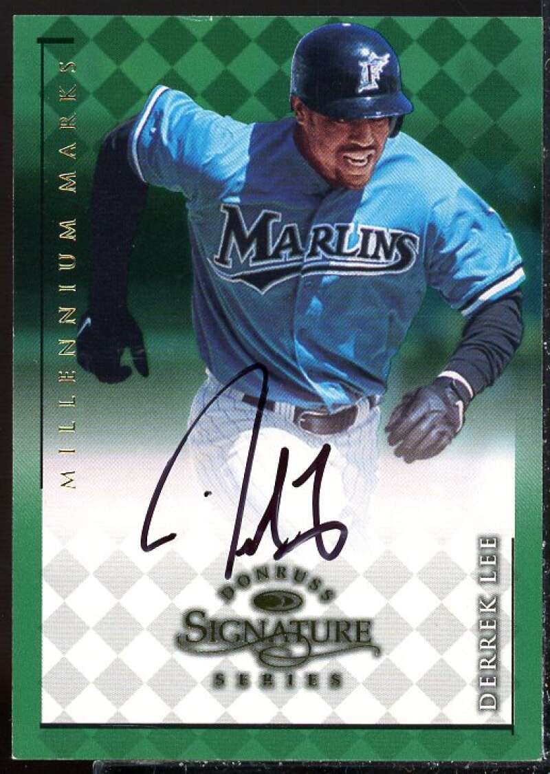 Derrek Lee Card 1998 Donruss Signature Autographs Millennium #72  Image 1