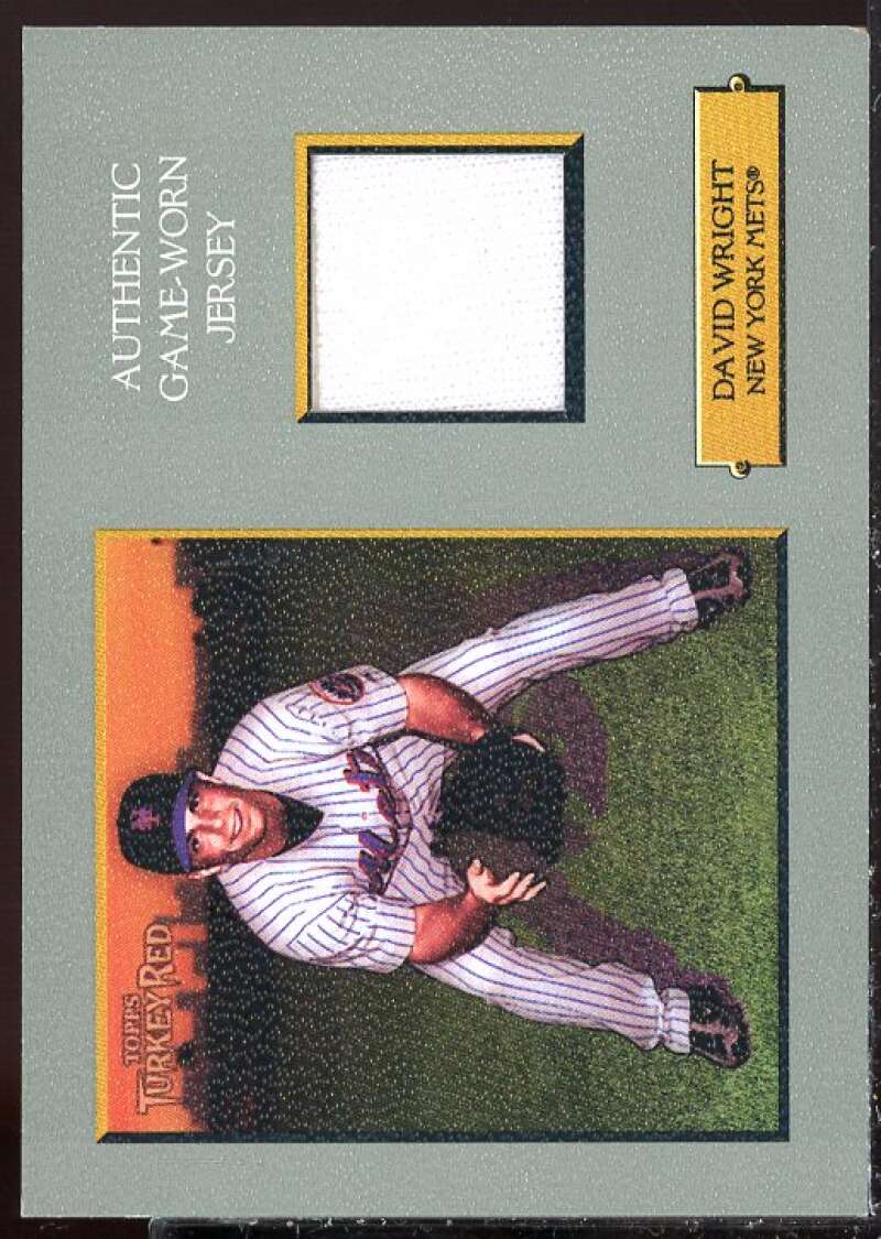 David Wright Card 2006 Topps Turkey Red Relics #DW  Image 1