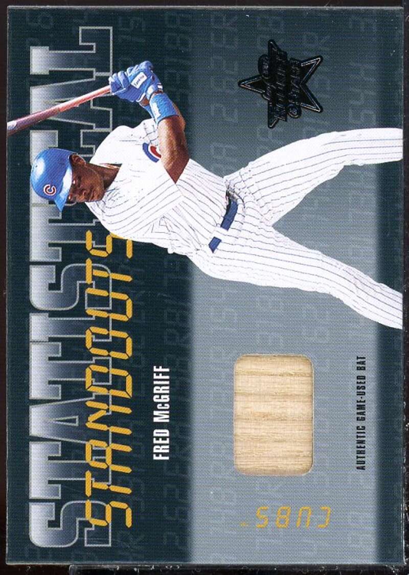 Fred McGriff 2002 Leaf Rookies and Stars Statistical Standouts Materials #9  Image 1