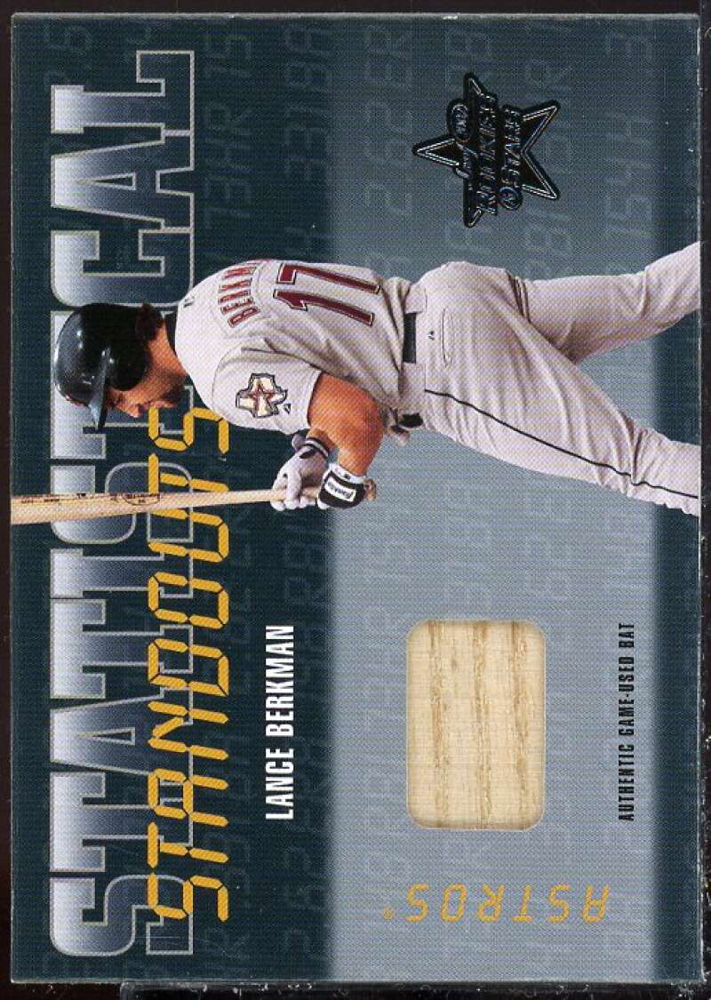 Lance Berkman 2002 Leaf Rookies and Stars Statistical Standouts Materials #30  Image 1
