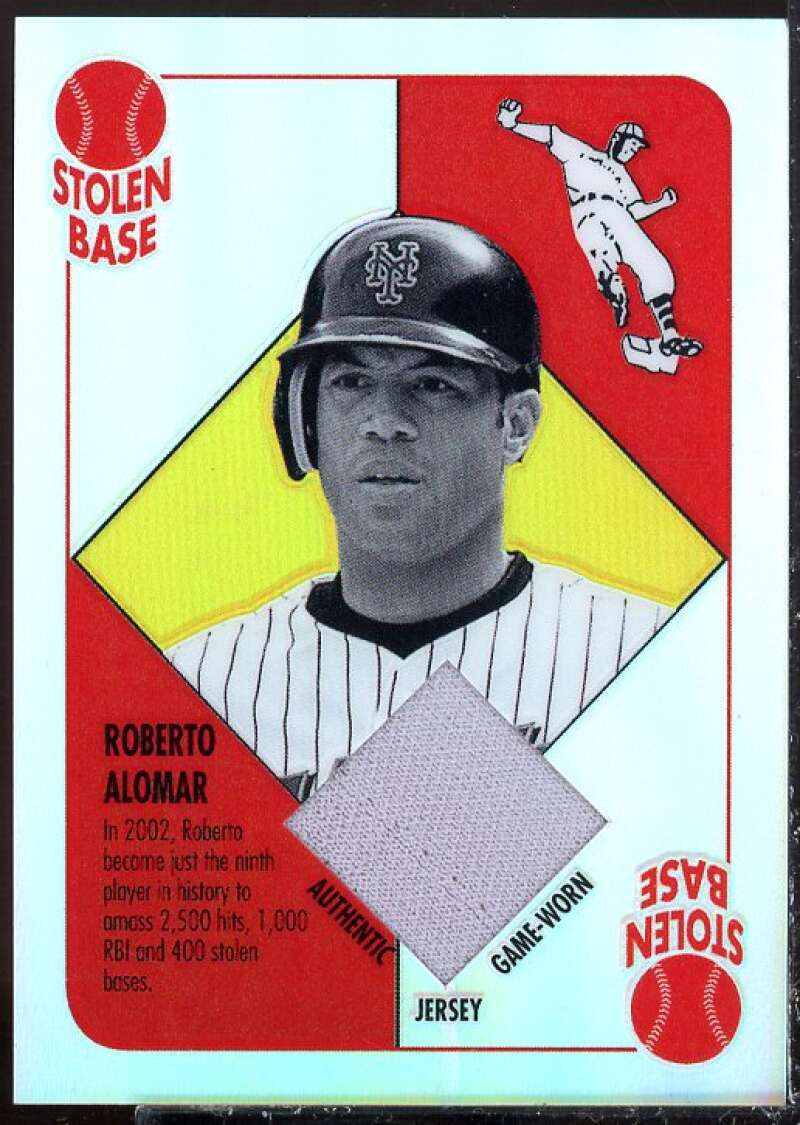 Roberto Alomar Card 2003 Topps Chrome Red Backs Relics #RA  Image 1