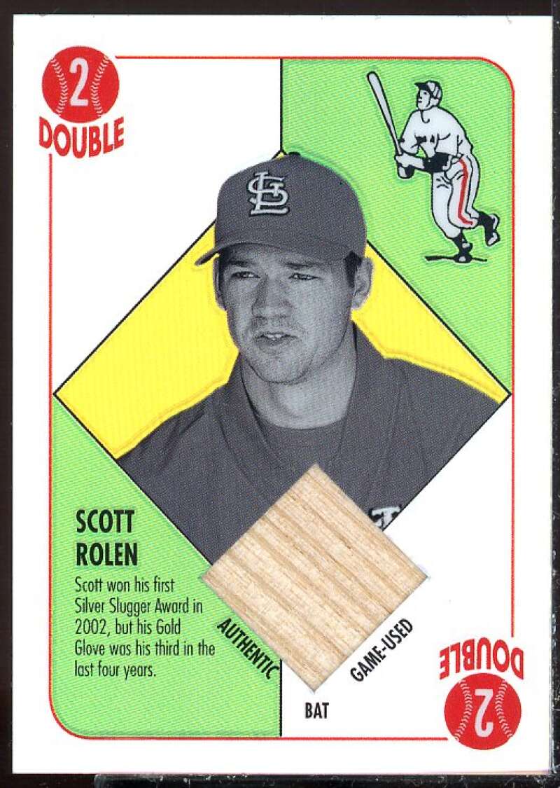 Scott Rolen Card 2003 Topps Chrome Red Backs Relics #SR  Image 1