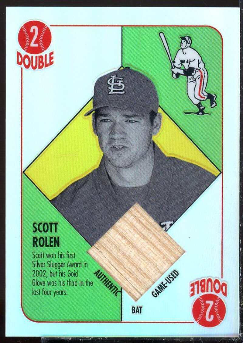 Scott Rolen Card 2003 Topps Chrome Red Backs Relics #SR  Image 1