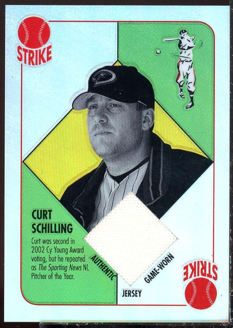 Curt Schilling Card 2003 Topps Chrome Red Backs Relics #CS  Image 1