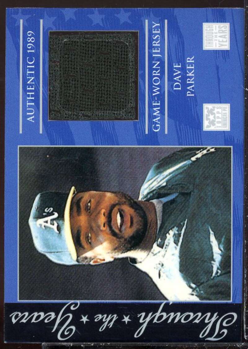 Dave Parker Card 2002 Topps American Pie Through the Years Relics #DP  Image 1
