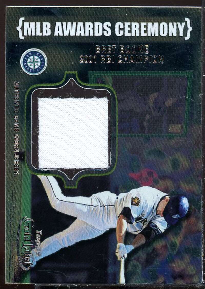 Bret Boone RBI 2002 Topps Gold Label MLB Awards Ceremony Relics Titanium #BRB2  Image 1