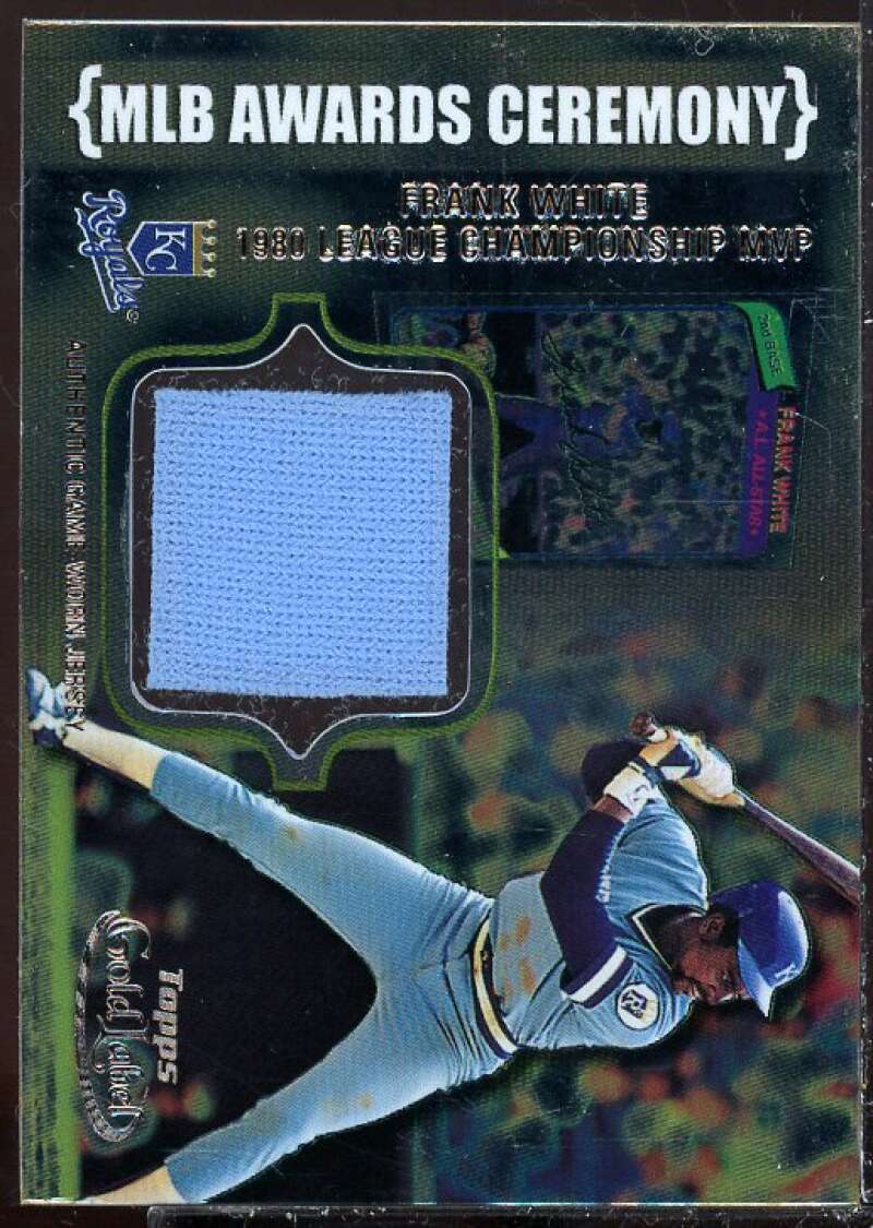 Frank White LC MVP 2002 Topps Gold Label MLB Awards Ceremony Relic Titanium #FW  Image 1