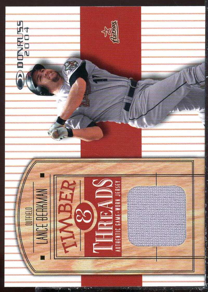 Lance Berkman Card 2004 Donruss Timber and Threads #12  Image 1