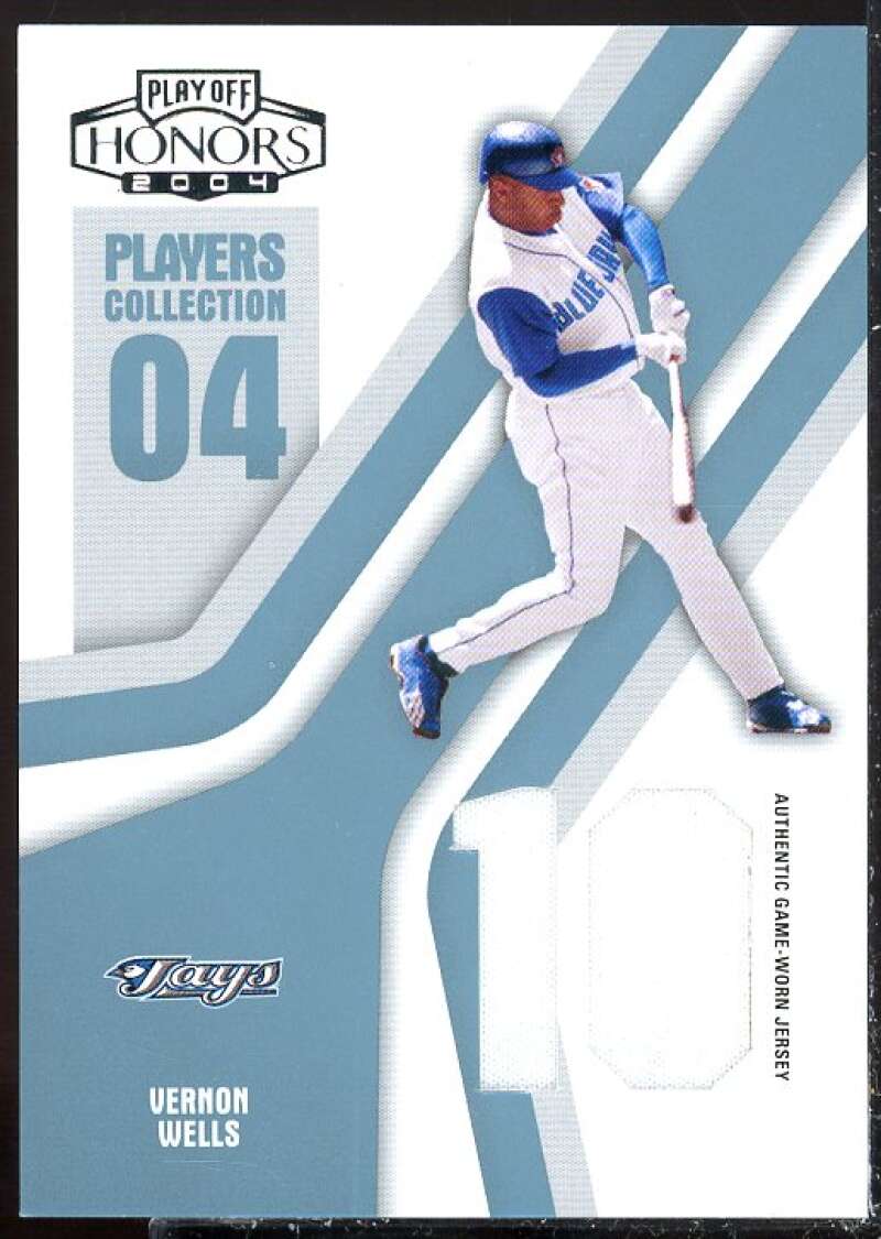 Vernon Wells 2004 Playoff Honors Players Collection Jersey Platinum Number #98  Image 1
