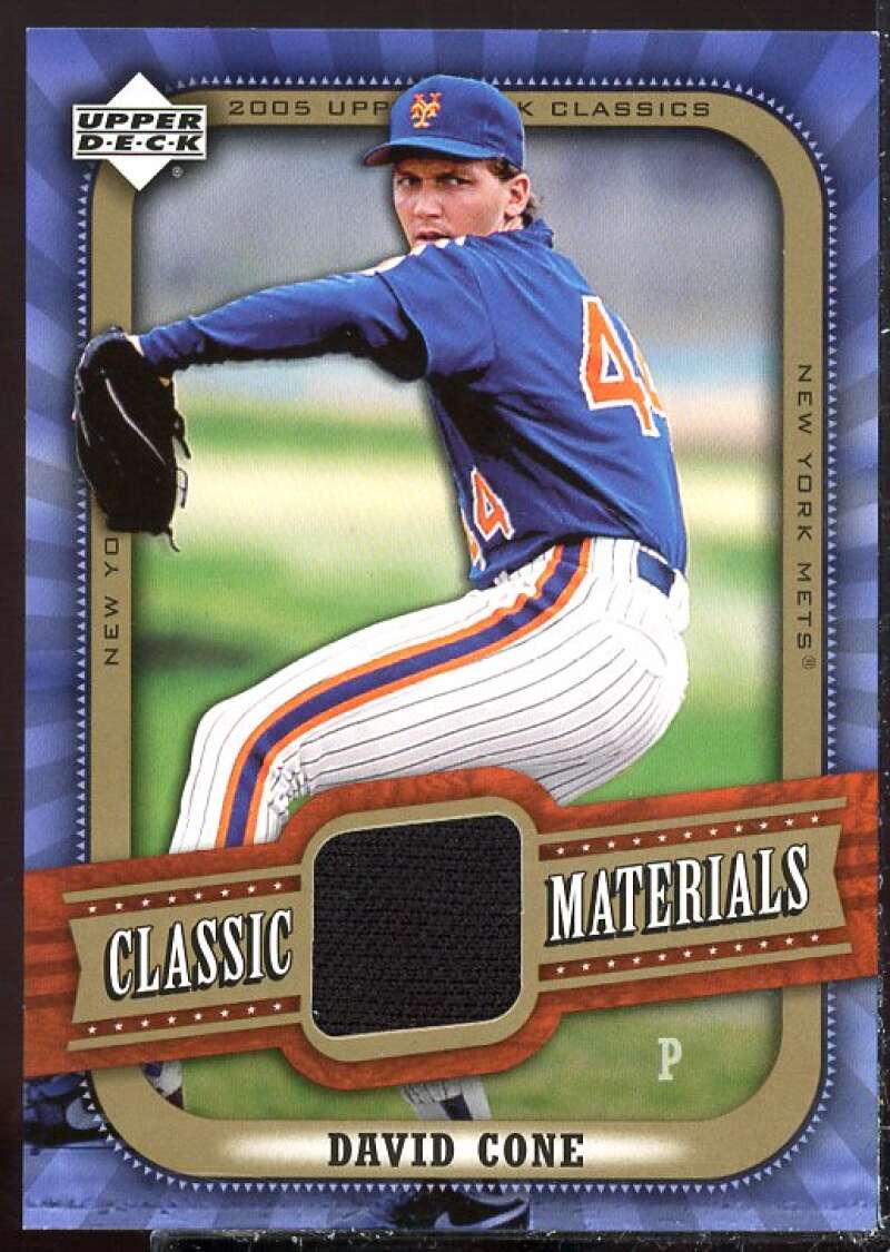 David Cone Card 2005 Upper Deck Classics Materials #DC  Image 1