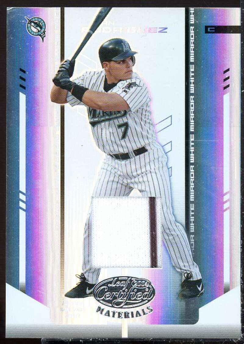 Ivan Rodriguez Card 2004 Leaf Certified Materials Mirror Bat White #76  Image 1