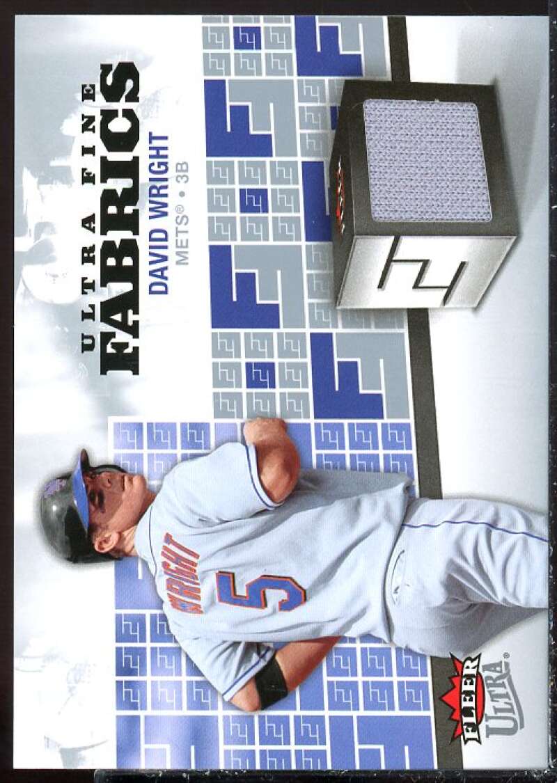 David Wright Card 2006 Ultra Fine Fabrics #DW  Image 1