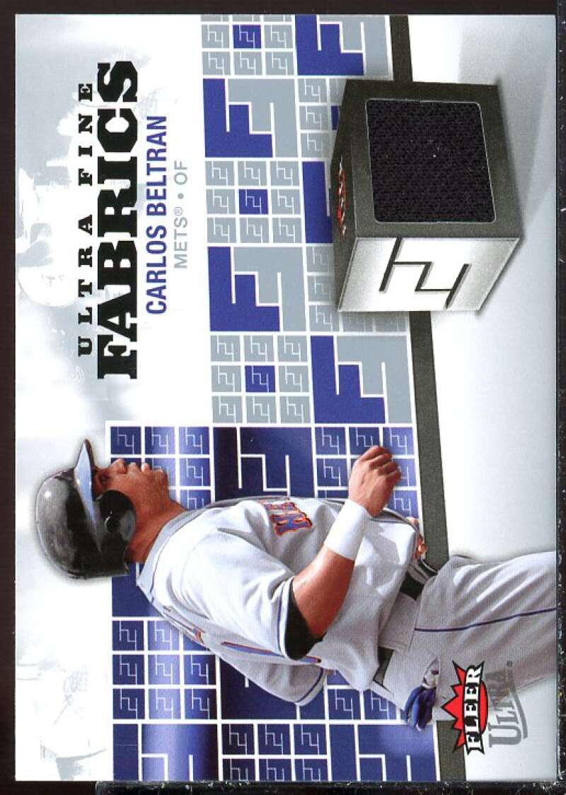 Carlos Beltran Card 2006 Ultra Fine Fabrics #CB  Image 1