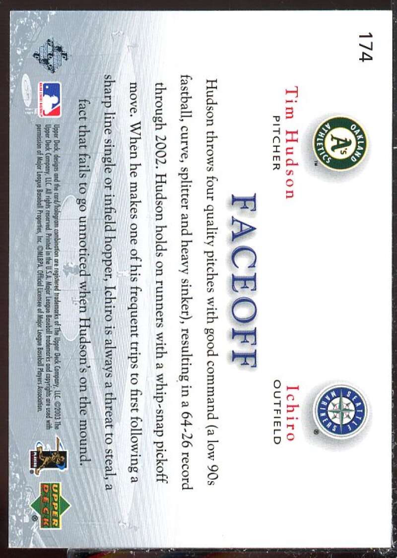 T.Hudson/I.Suzuki Card 2003 Upper Deck Game Face #174  Image 2