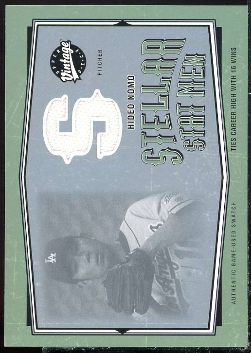 Hideo Nomo Card 2004 Upper Deck Vintage Stellar Stat Men Jerseys #27  Image 1
