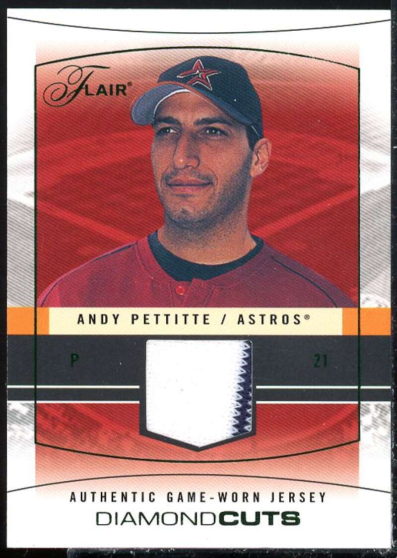 Andy Pettitte Card 2004 Flair Diamond Cuts Game Used Green #ANP  Image 1