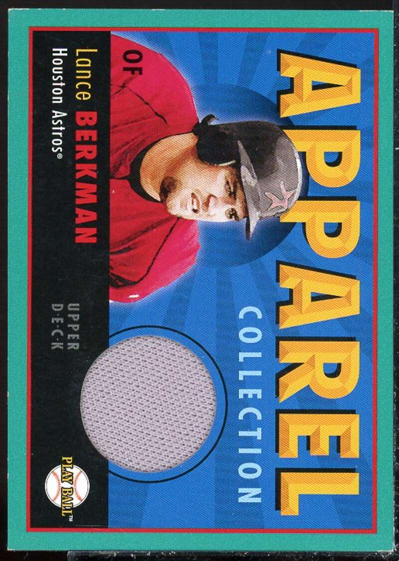 Lance Berkman Card 2004 Upper Deck Play Ball Apparel Collection #LB  Image 1