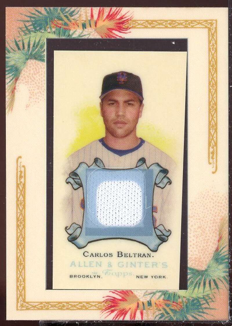 Carlos Beltran Card 2006 Topps Allen and Ginter Relics #CB  Image 1