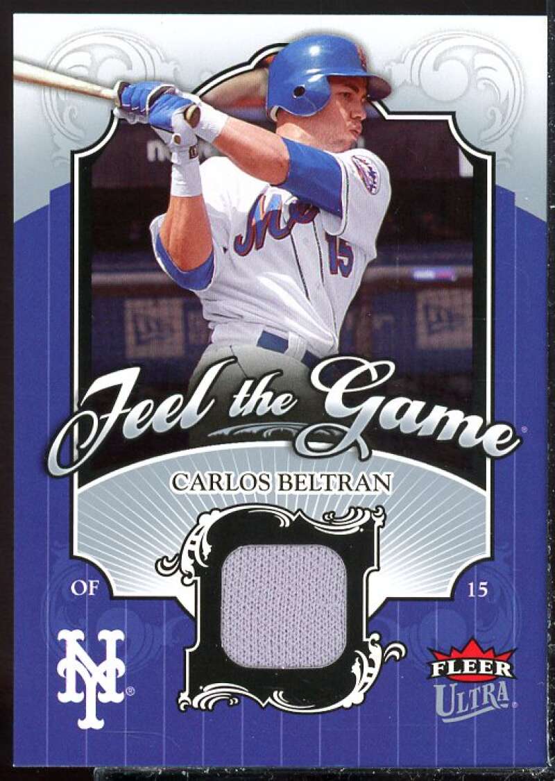 Carlos Beltran Jsy Card 2006 Ultra Feel the Game #CB  Image 1