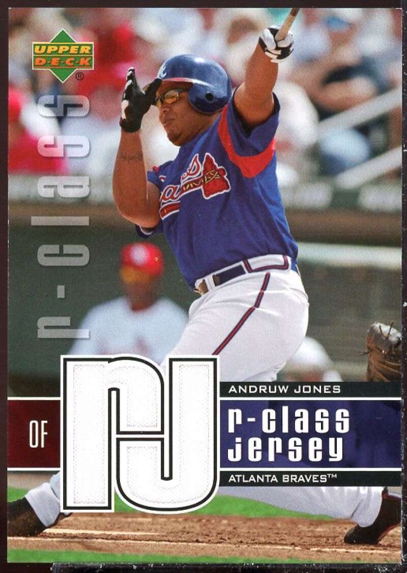 Andruw Jones Card 2004 Upper Deck r-class Jersey #AJ  Image 1