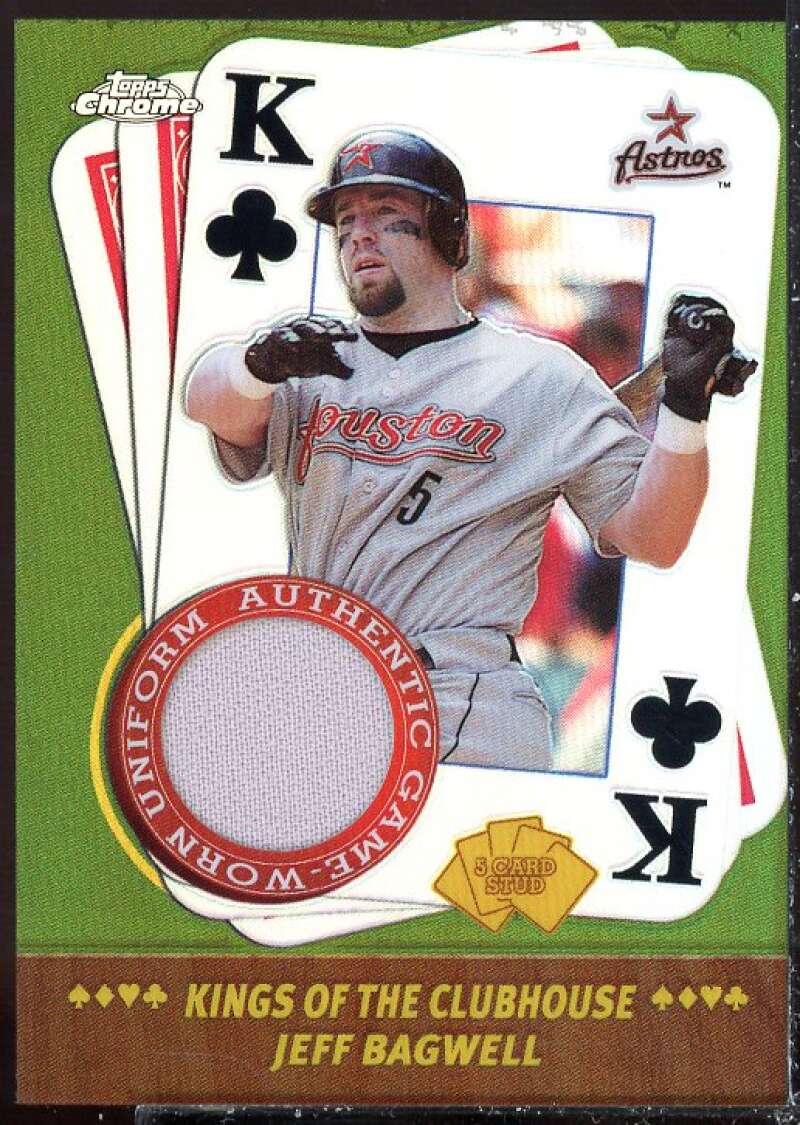 Jeff Bagwell 2002 Topps Chrome 5-Stud Kings of the Clubhouse Relics #5KJB  Image 1