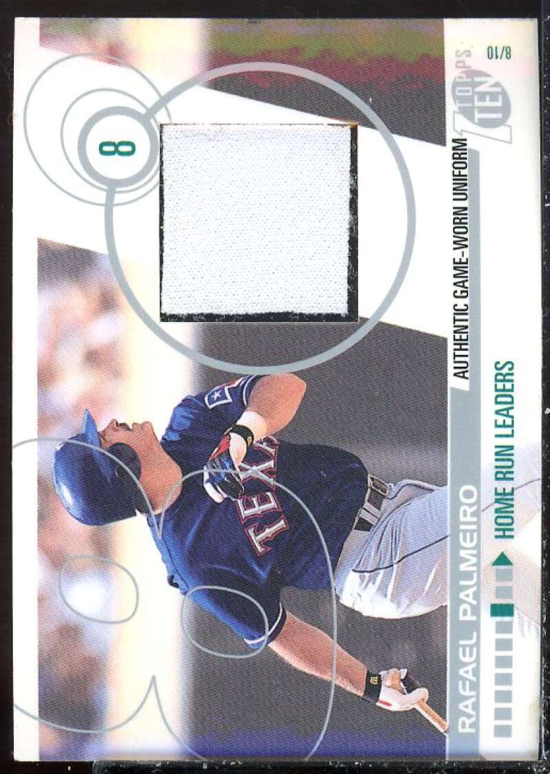 Rafael Palmeiro Card 2002 Topps Ten Relics #TTRRP  Image 1