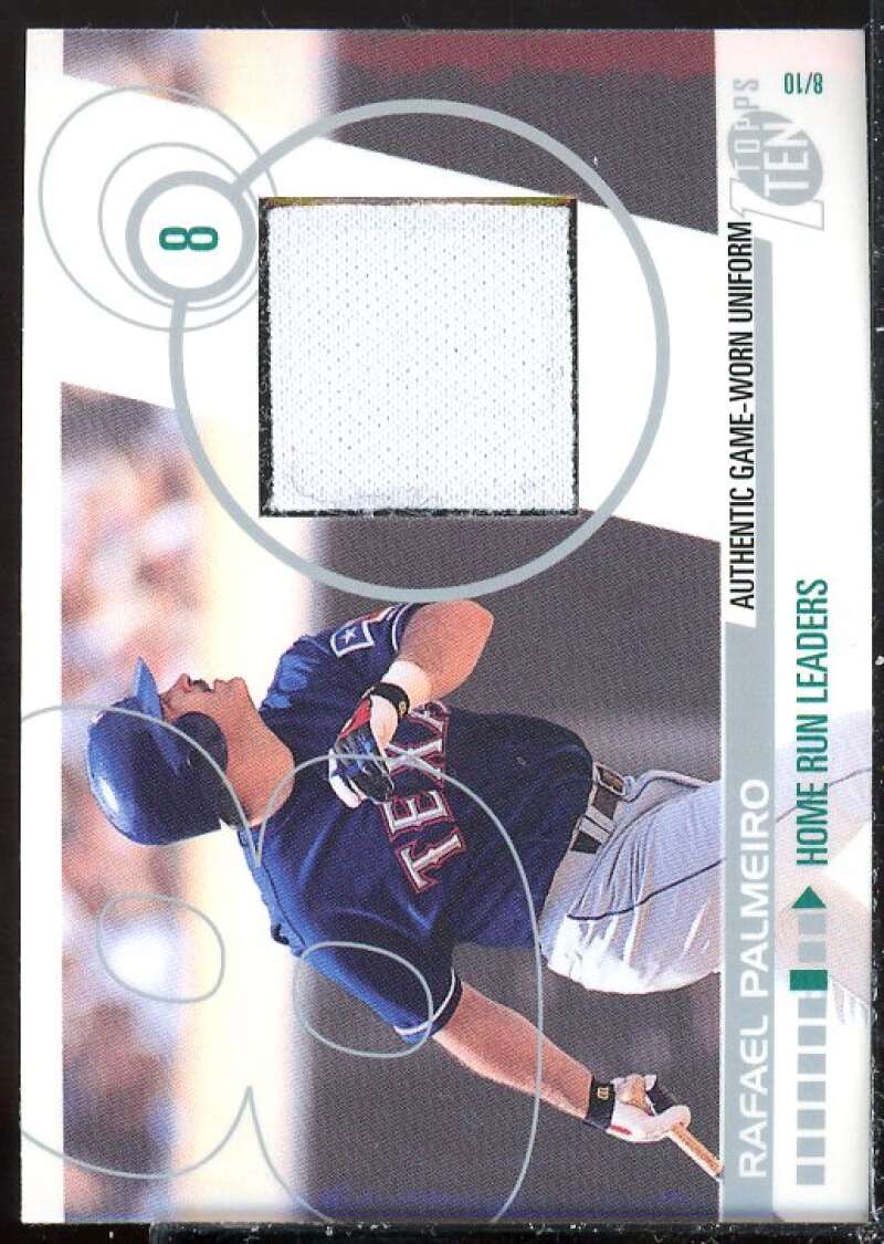 Rafael Palmeiro Card 2002 Topps Ten Relics #TTRRP  Image 1