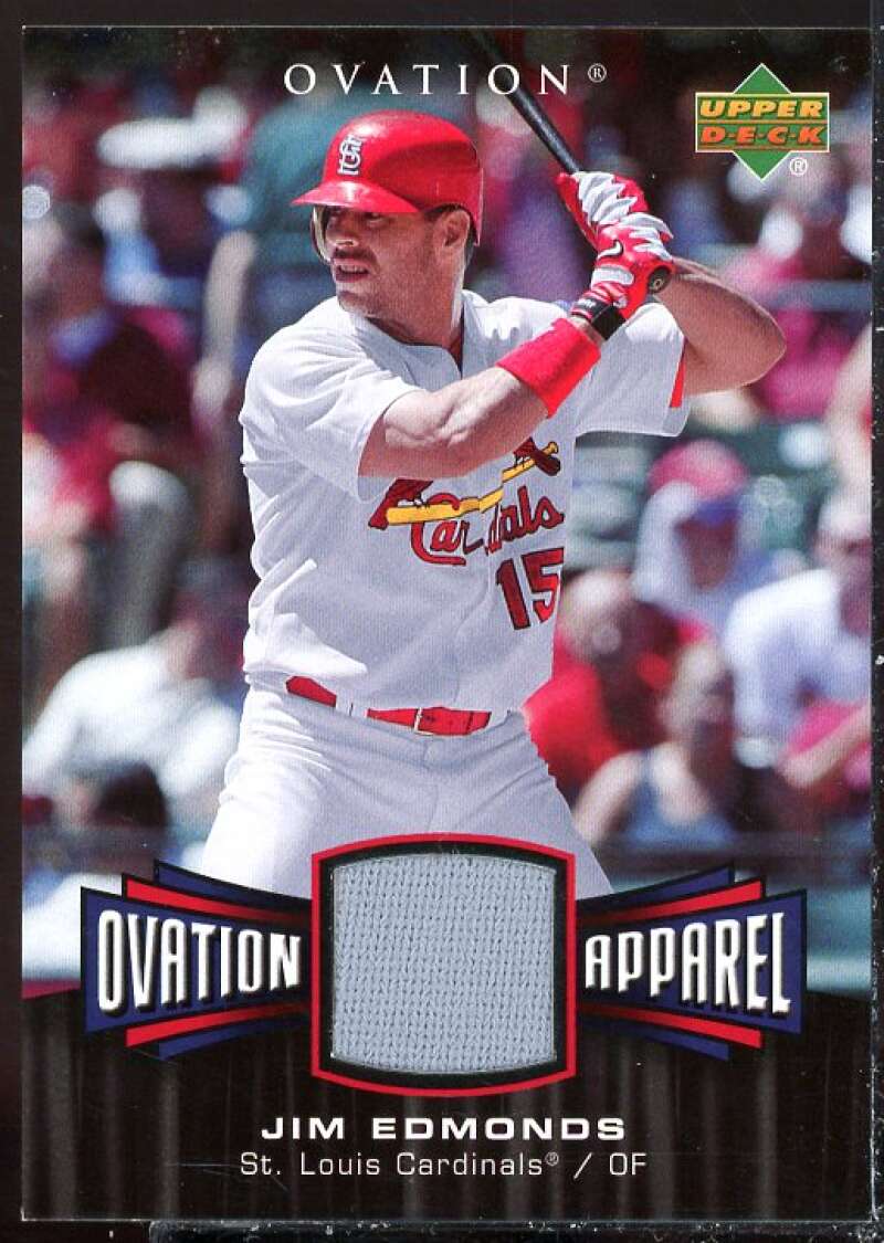 Jim Edmonds Card 2006 Upper Deck Ovation Apparel #JE  Image 1