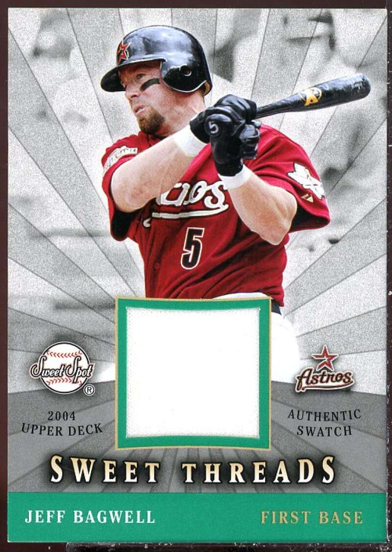 Jeff Bagwell Card 2004 Sweet Spot Sweet Threads #STSJB  Image 1