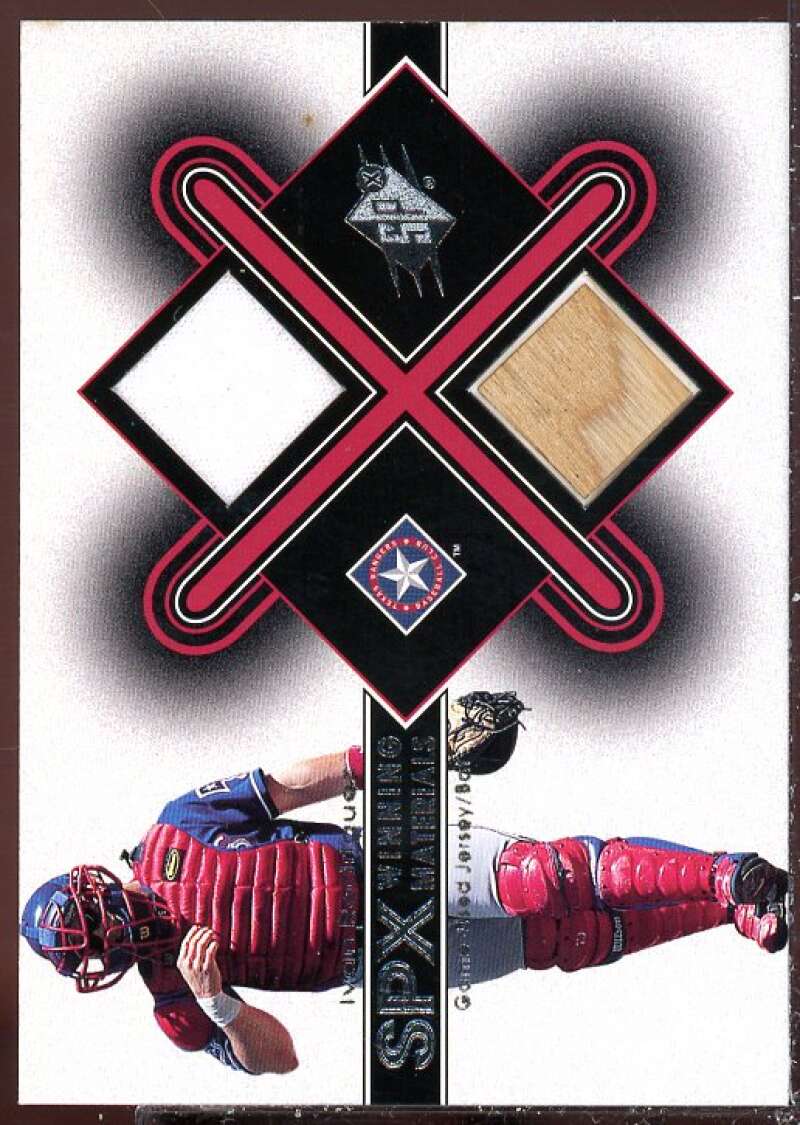 Ivan Rodriguez Card 2001 SPx Winning Materials Bat-Jersey #IR2  Image 1
