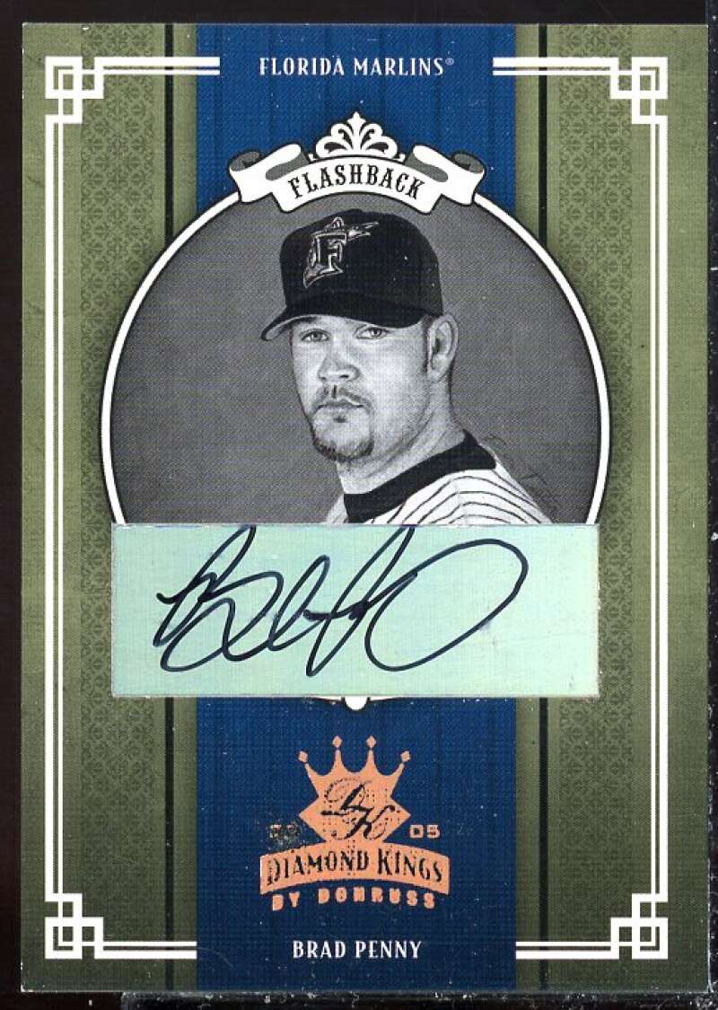 Brad Penny Marlins Card 2005 Diamond Kings Signature Bronze #269  Image 1