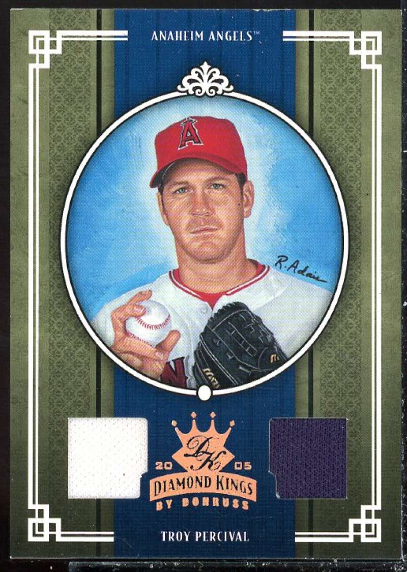 Troy Percival Jsy-Jsy Card 2005 Diamond Kings Materials Bronze #10  Image 1