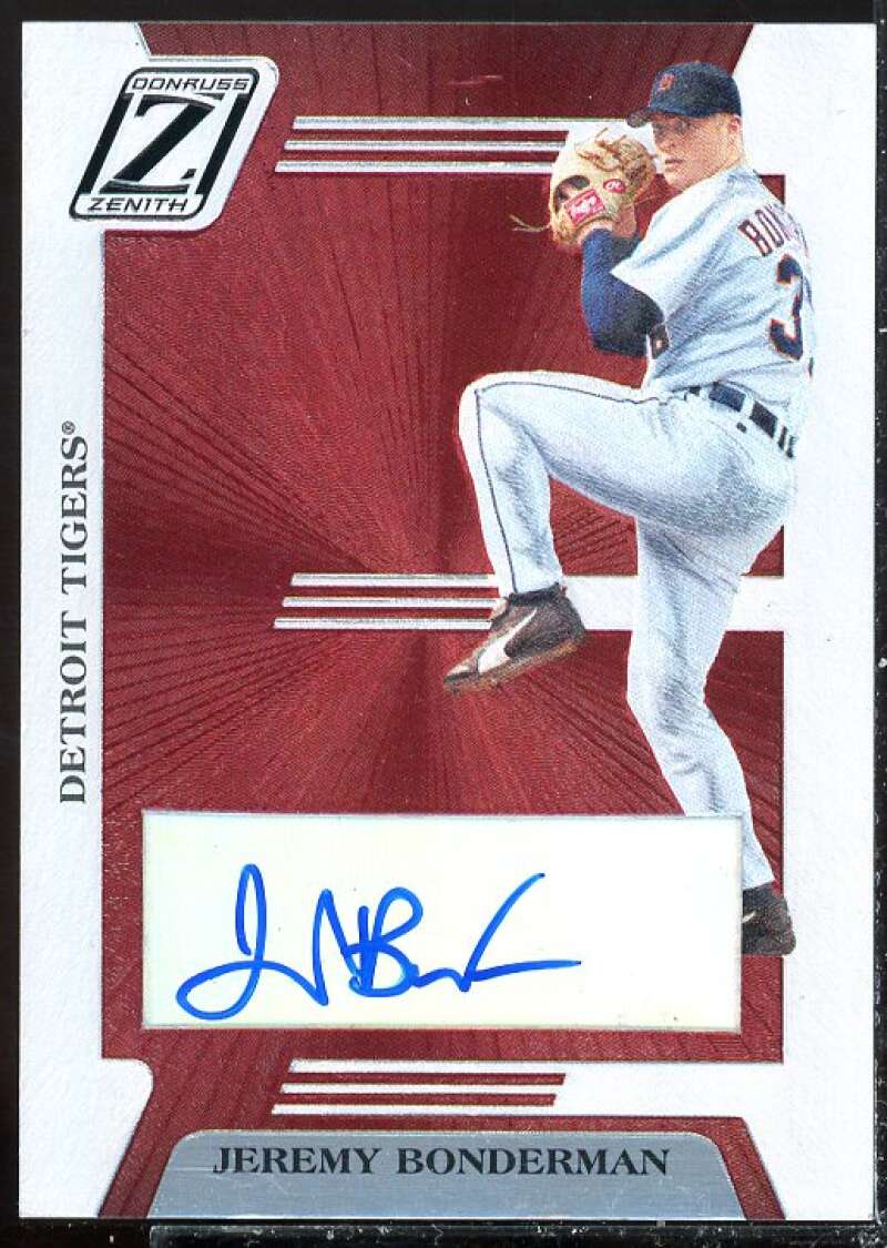 Jeremy Bonderman/200 AU Card 2005 Zenith Z-Graphs #5  Image 1