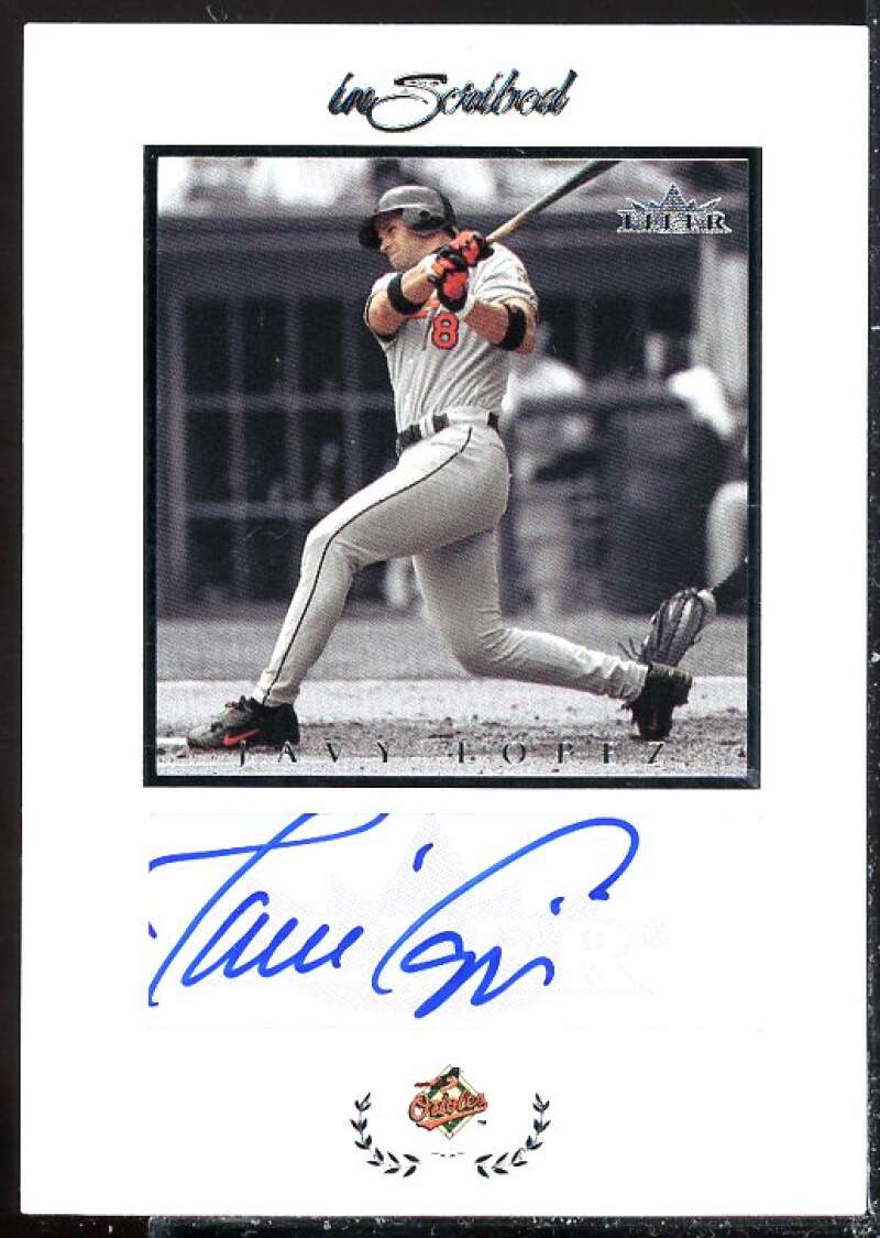 Javy Lopez Card 2004 Fleer InScribed Autographs Silver #JL  Image 1