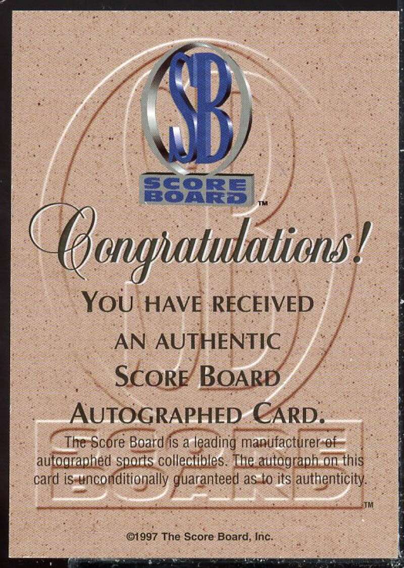 Jose Cruz Jr. 1997 Score Board Autographed Collection Blue Ribbon Autographs #5  Image 2