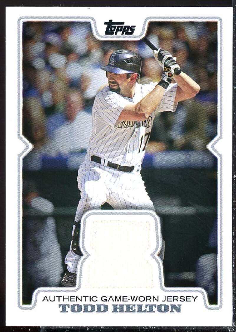 Todd Helton UPD Card 2008 Topps Retail Relics #TH  Image 1