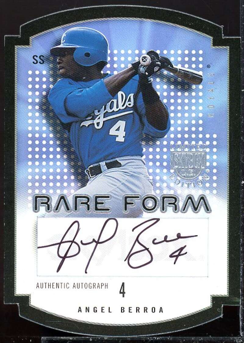 Angel Berroa Card 2004 SkyBox LE Rare Form Autograph Black #8  Image 1