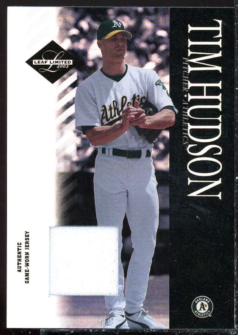 Tim Hudson Card 2003 Leaf Limited Threads #28  Image 1