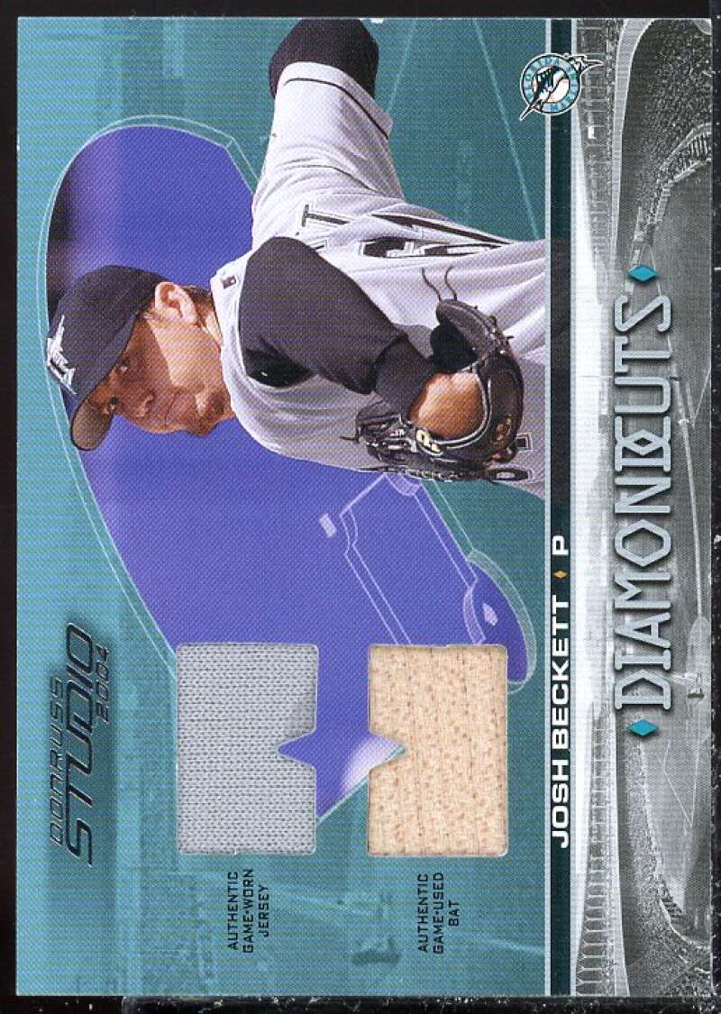 Josh Beckett Bat-Jsy Card 2004 Studio Diamond Cuts Combo Material #11  Image 1