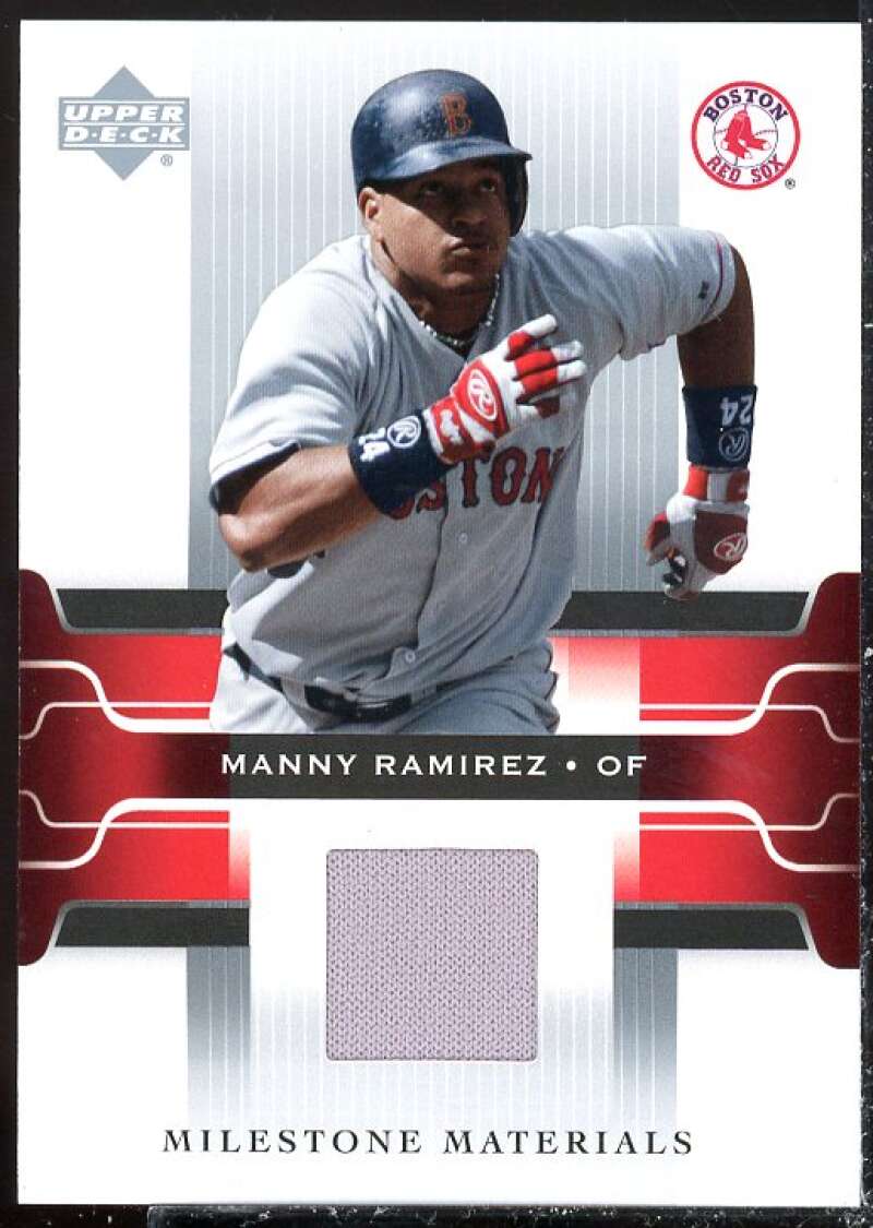 Manny Ramirez Card 2005 Upper Deck Milestone Materials #MR  Image 1