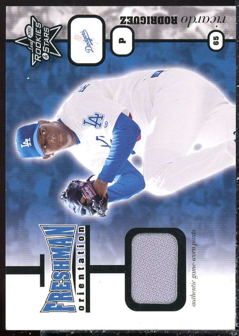 Ricardo Rodriguez Pants 2001 Leaf Rookies and Stars Freshman Orientation #FO22  Image 1