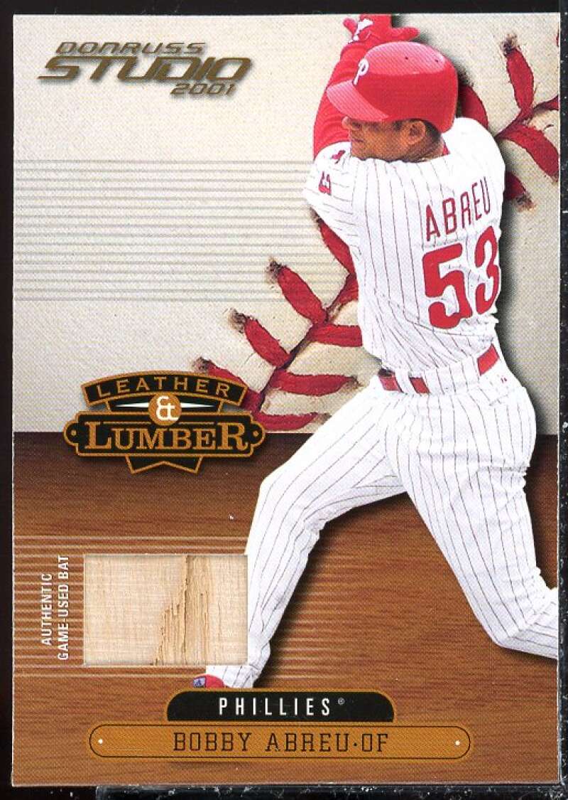 Bob Abreu Card 2001 Studio Leather and Lumber #LL42  Image 1