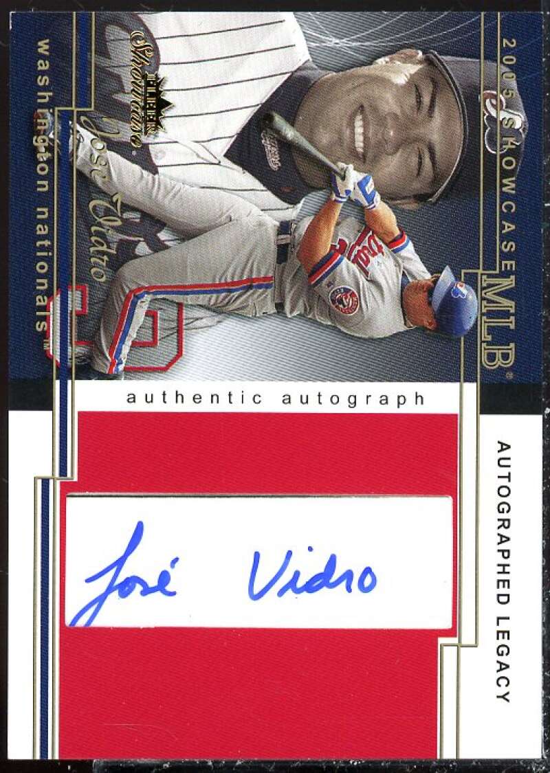 Jose Vidro/300 EXCH Card 2005 Fleer Showcase Autographed Legacy #46  Image 1