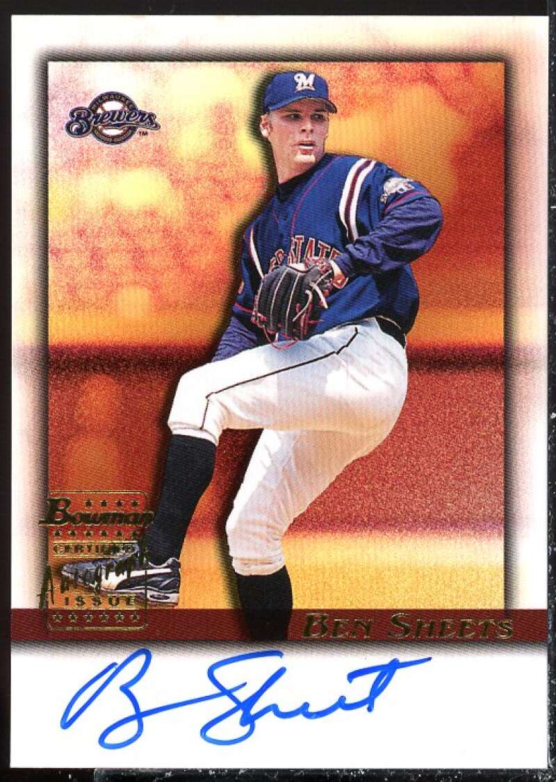 Ben Sheets Card 2001 Bowman Autographs #BABS  Image 1