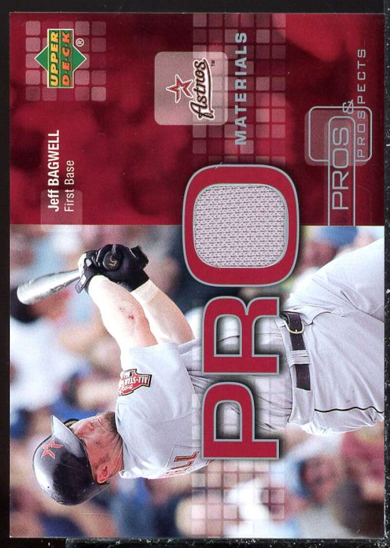 Jeff Bagwell Card 2005 Upper Deck Pros and Prospects Pro Material #JB  Image 1