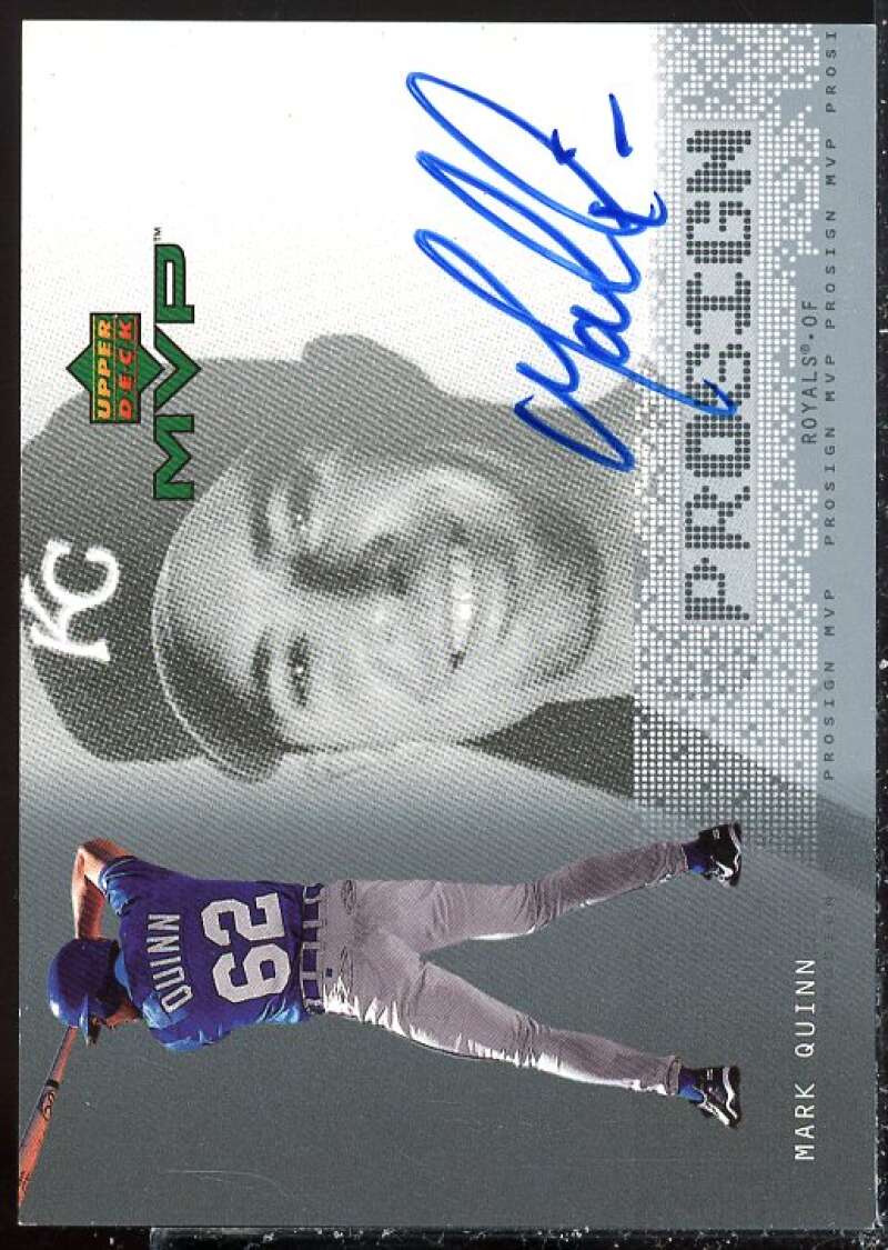 Mark Quinn Card 2000 Upper Deck MVP ProSign #MQ  Image 1