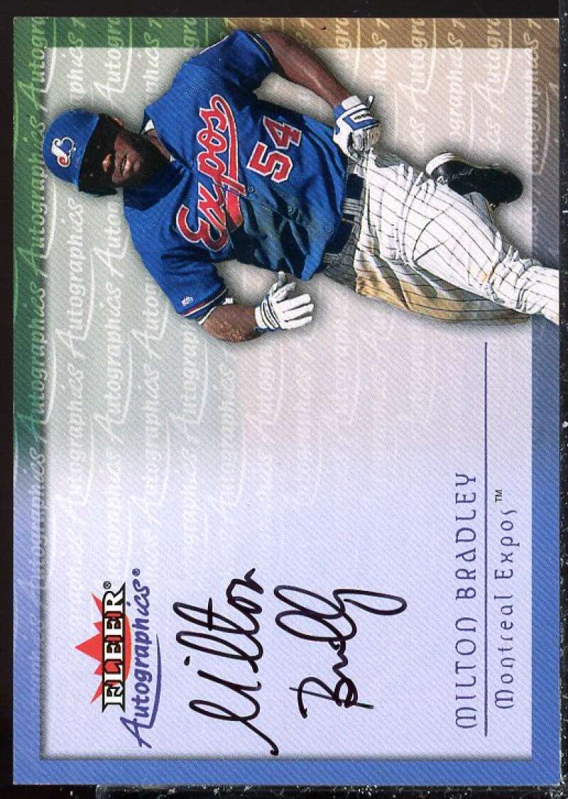 Milton Bradley Card 2001 Fleer Autographics #11  Image 1