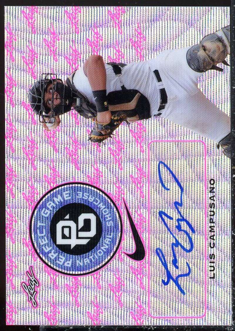 Luis Campusano 2016 Leaf Perfect Game National Showcase Metal AU Black #BALC1  Image 1
